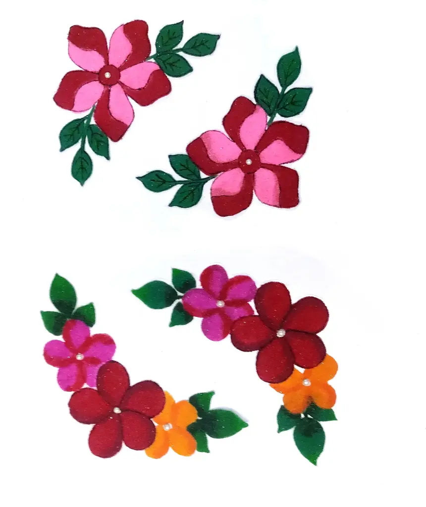 Combo Rangoli flower