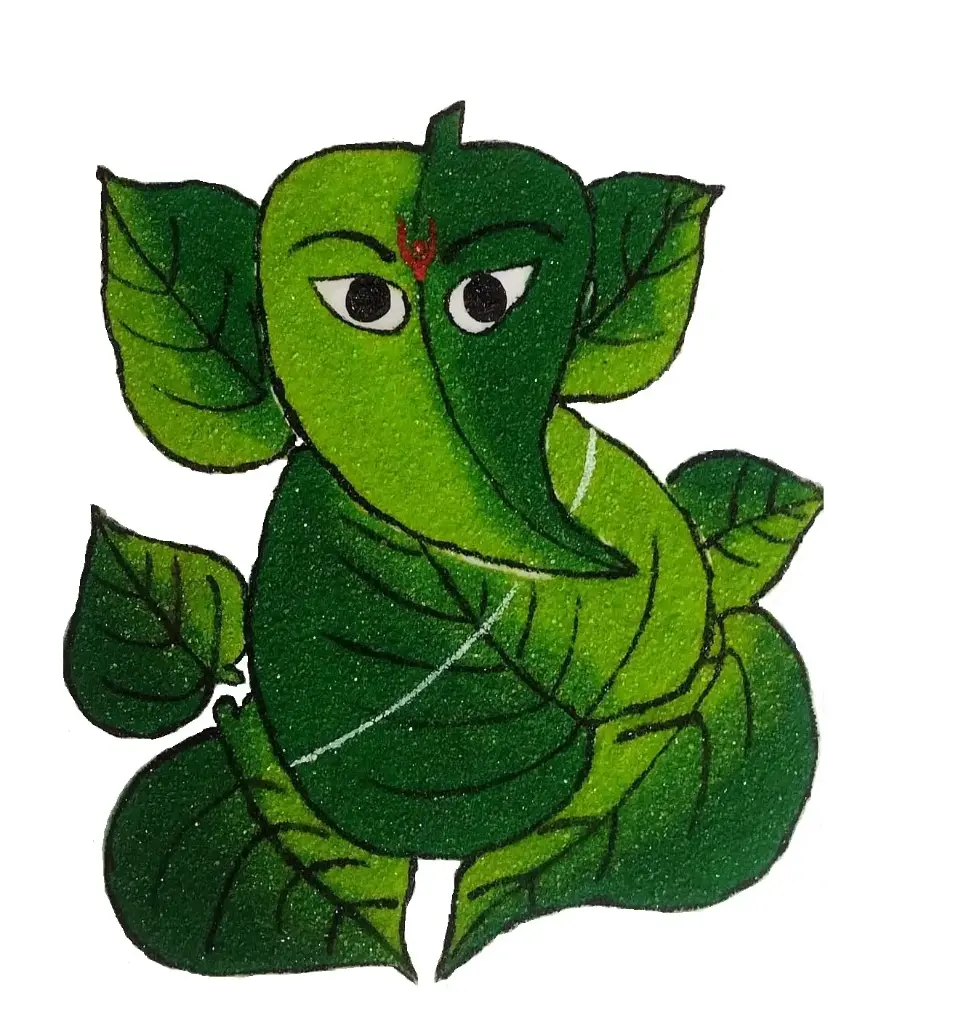 Green Leaf Ganesha