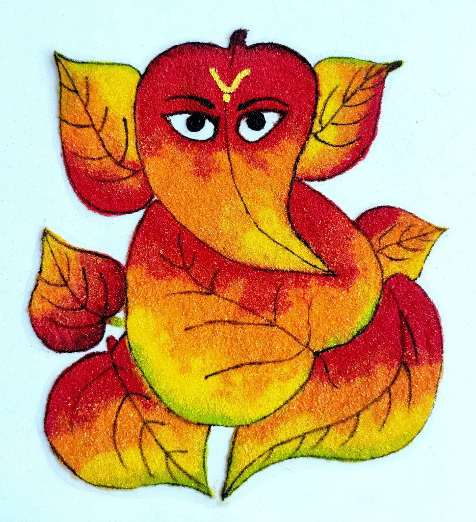 Orange Ganesha